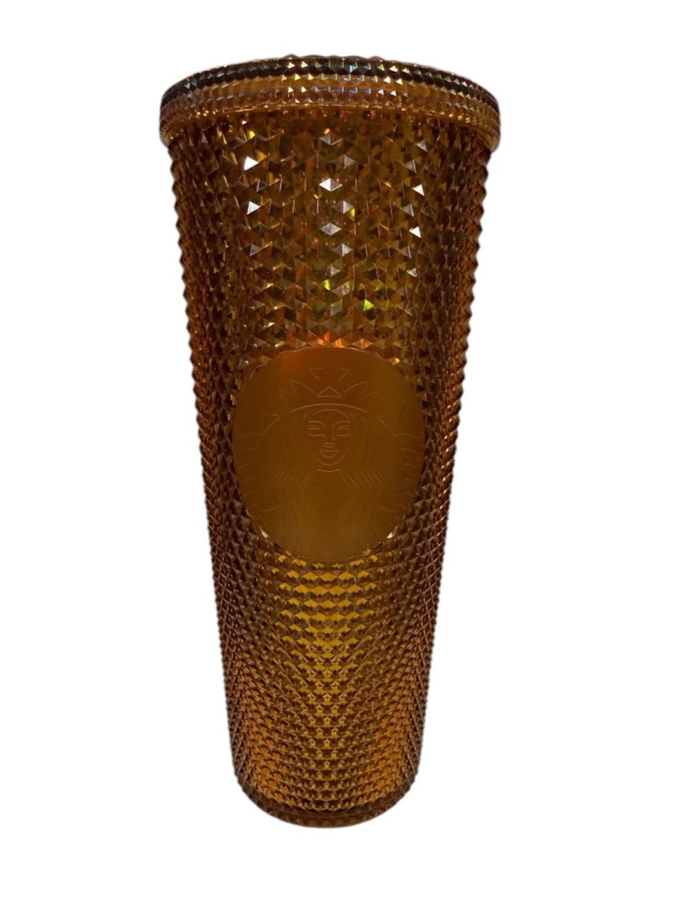 Starbucks Limited Edition 50th Anniversary Honeycomb Gold Studded Cold Cup 24oz